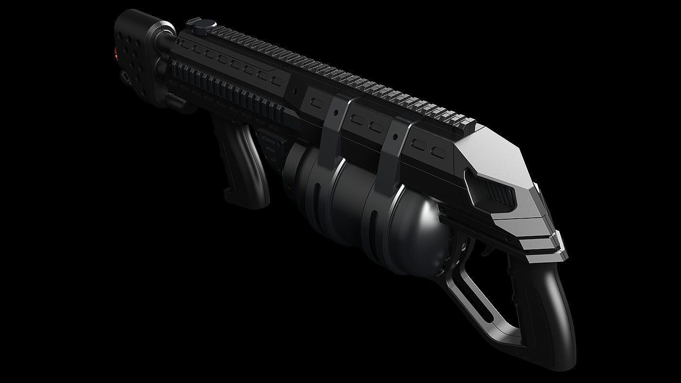 gun，sketch，prototype，black，