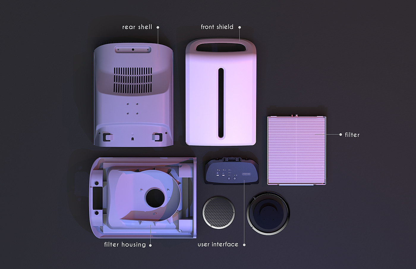 air cleaner，Small，Electronics，furniture，white，