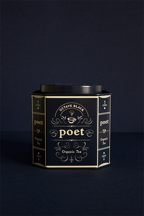 诗人，包装，茶叶，盒子，设计，