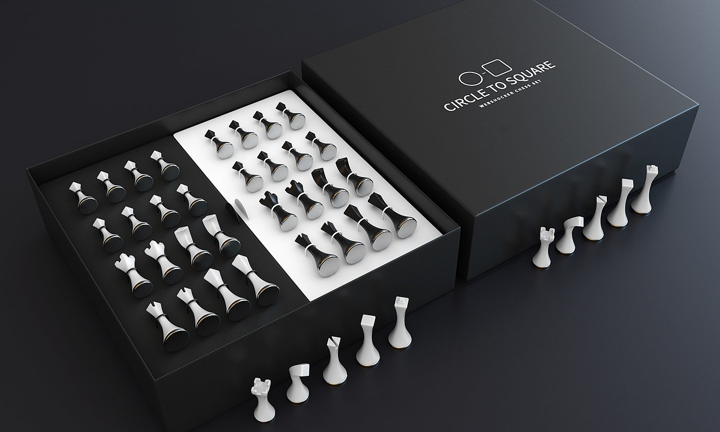 Circle to Square，chess，Chess set，