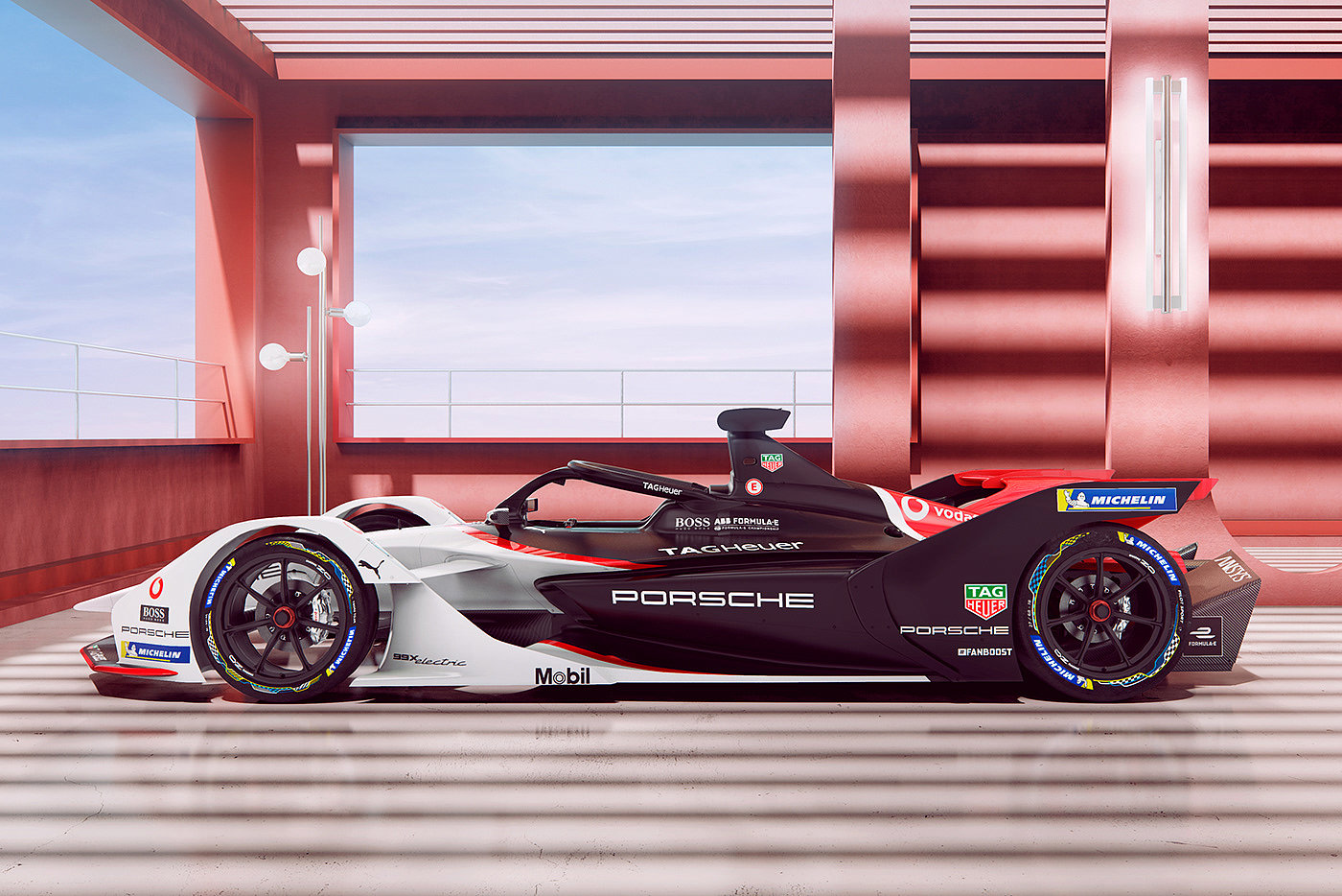 Porsche 99x，FORMULA E，Render，