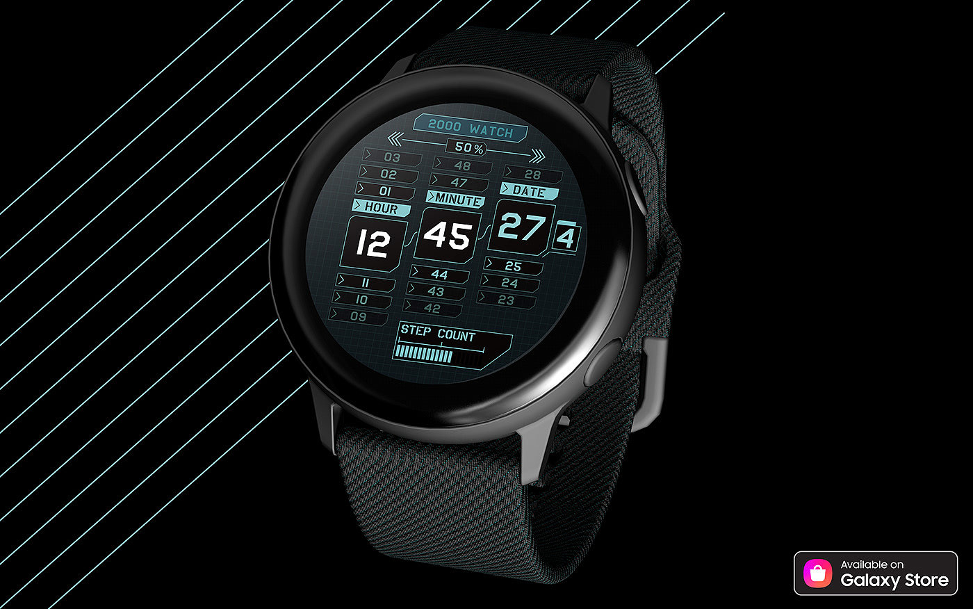 Samsung Galaxy，Wrist watch，Dial design，