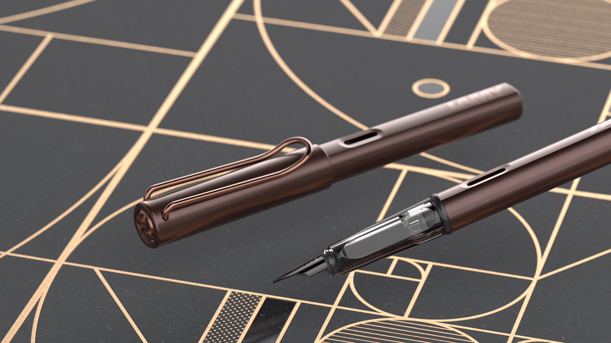 Lamy LX Brown，Pen，Render，