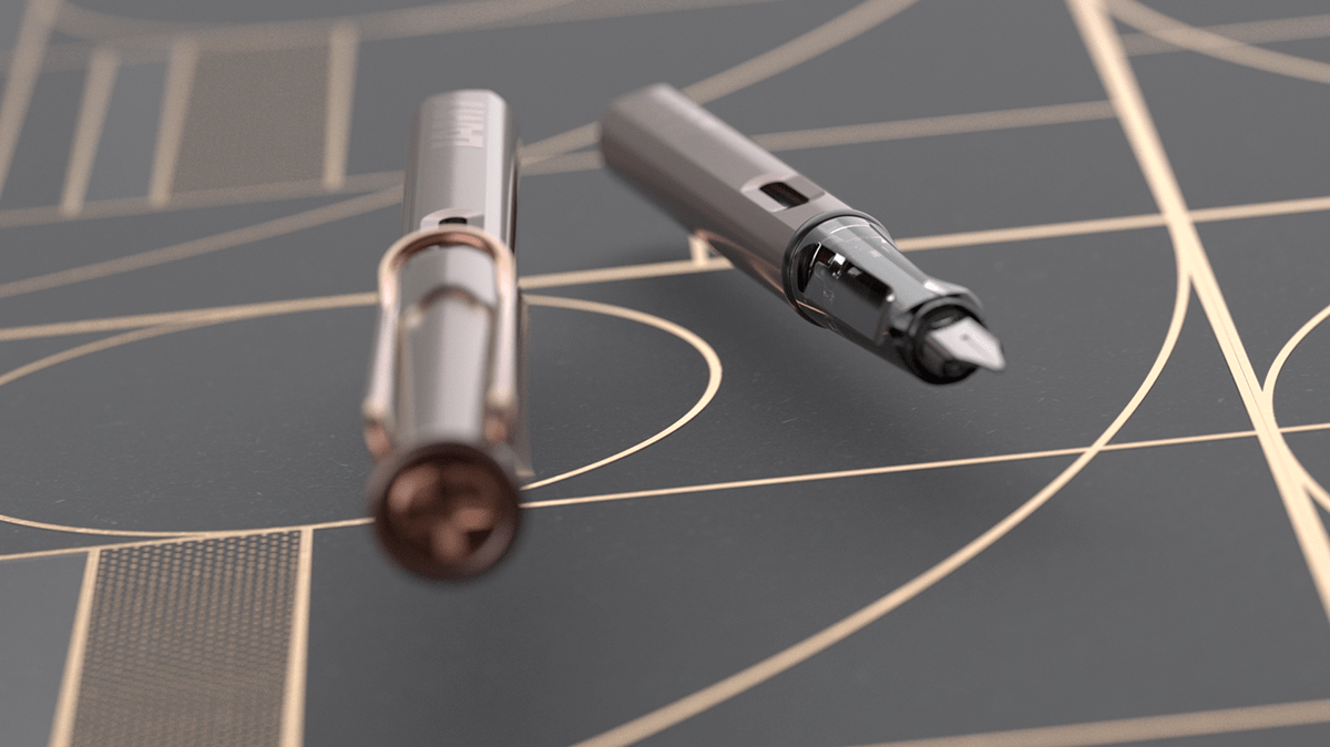 Lamy LX Brown，Pen，Render，