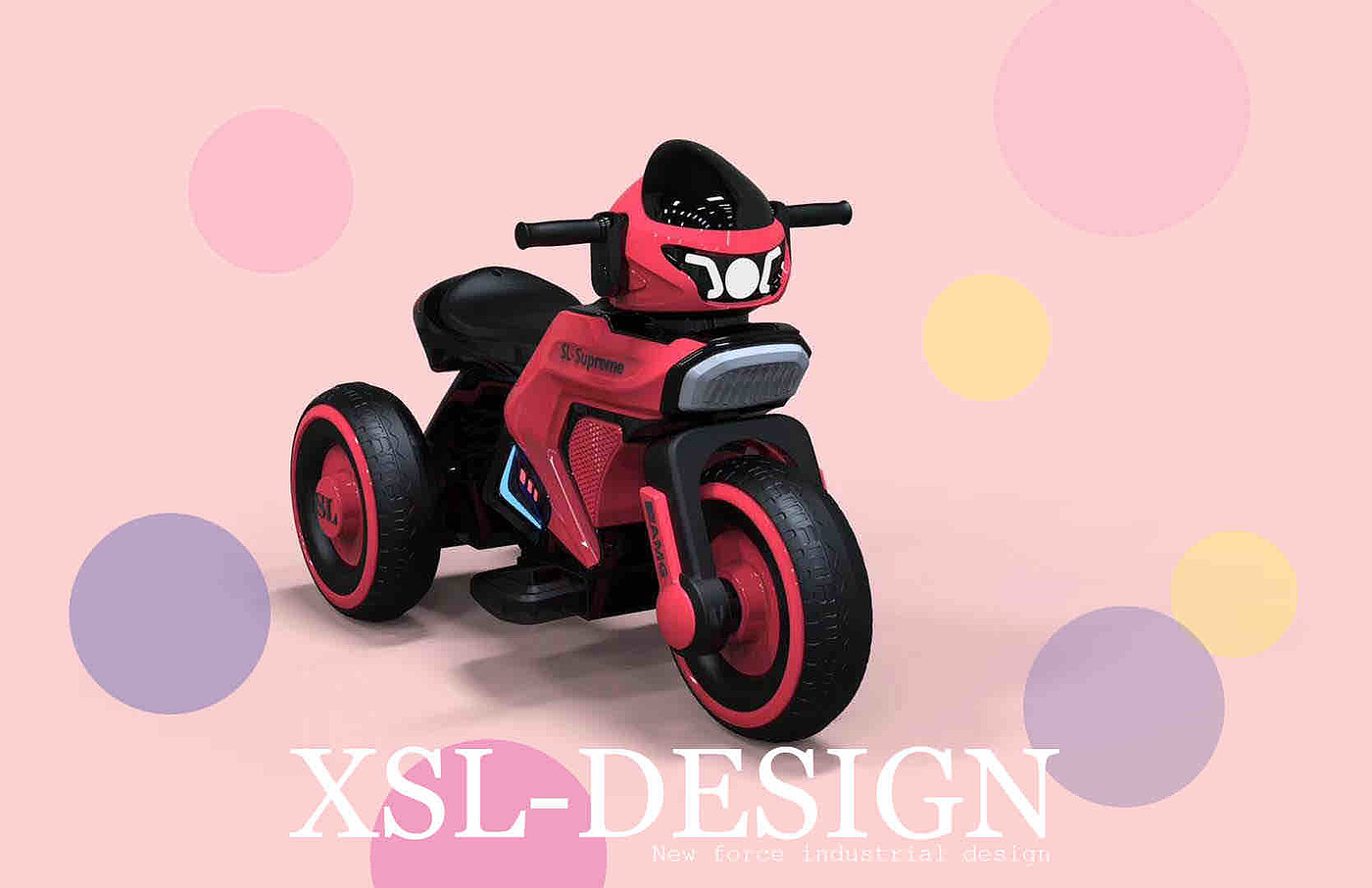 Children's Toys，industrial design，Children's motorcycle，