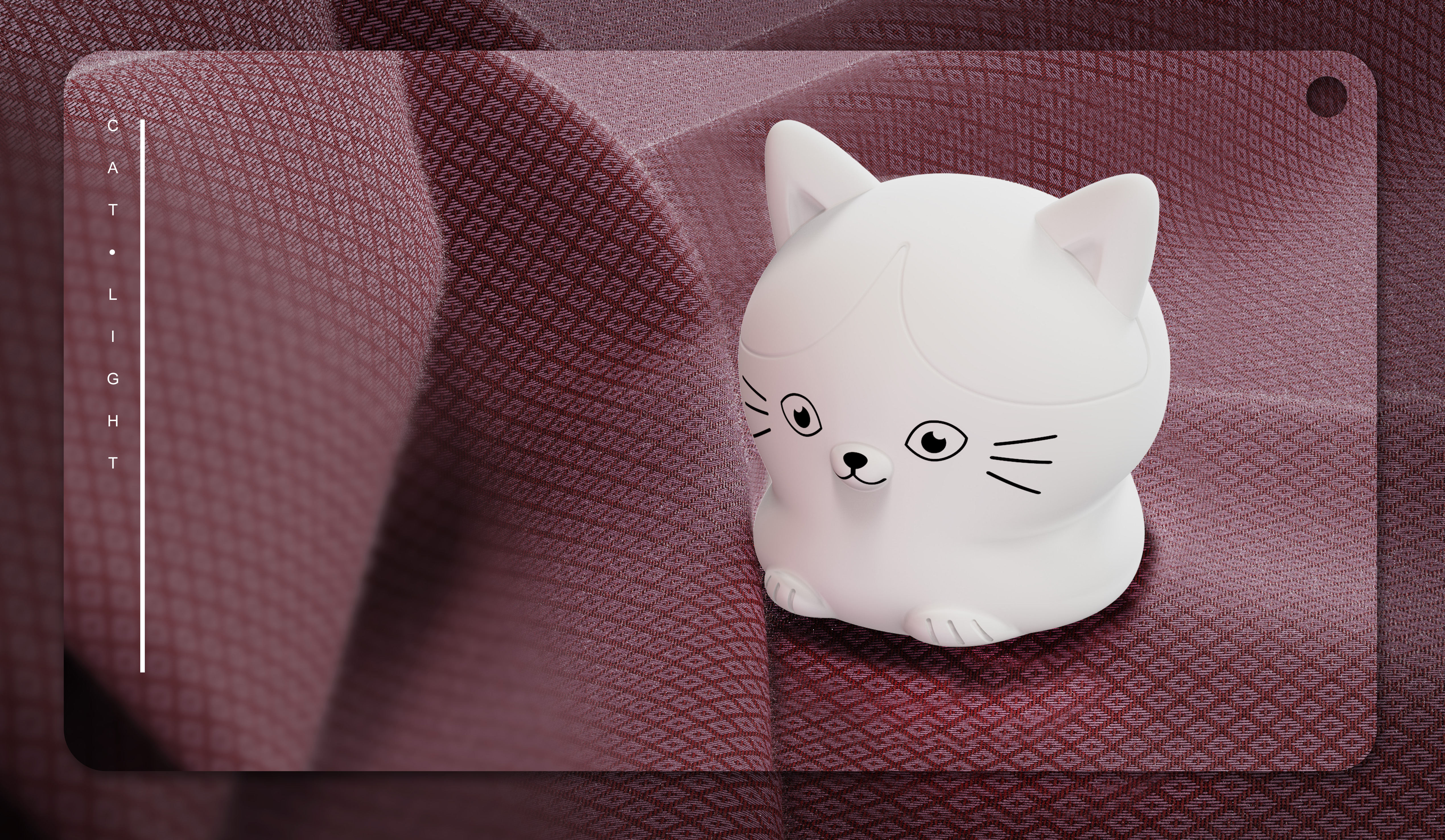 Silicone lamp，product design，cute pet，