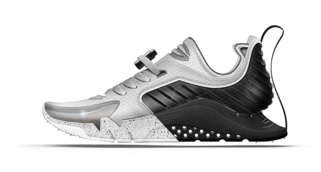 product design，industrial design，sneakers，Hand drawn，modeling，