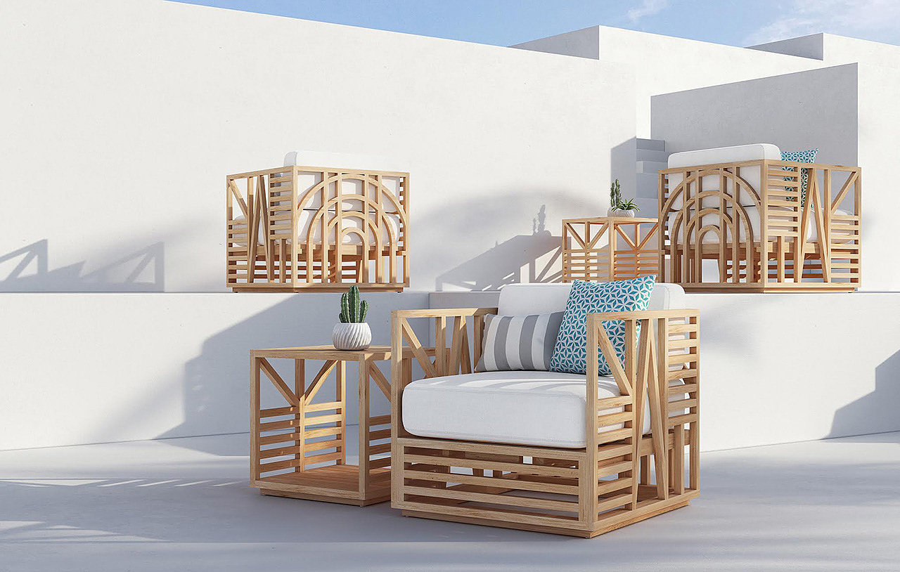 Calamus，Graphic Artist Designer，furniture design ，Bauhaus ，woodiness，Tables and chairs，