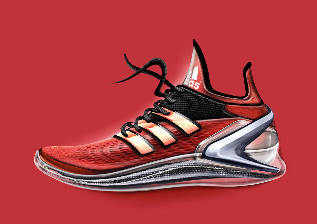 product design，industrial design，sneakers，Hand drawn，modeling，