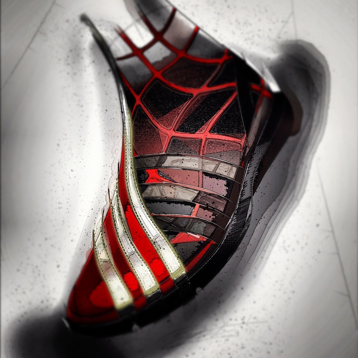 product design，industrial design，sneakers，Hand drawn，modeling，