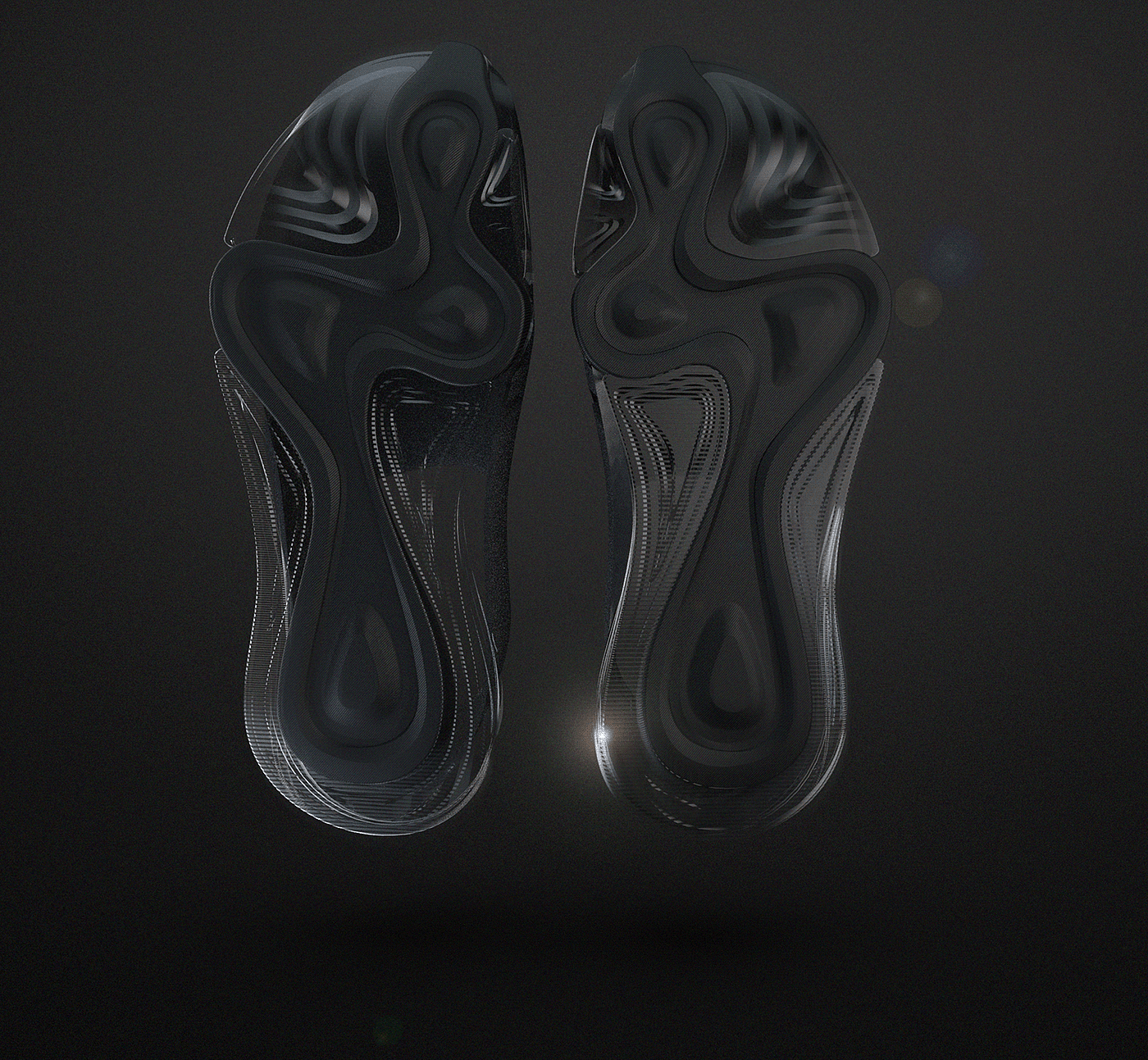 3D建模渲染，鞋子，未来感，