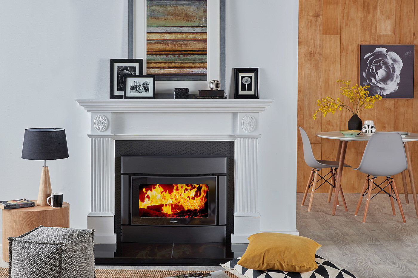 fireplace，