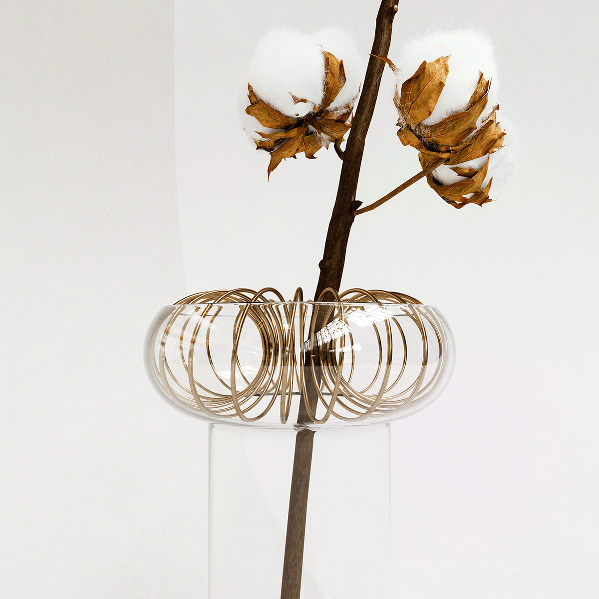 decorate，vase，JARO，Glass，brass，