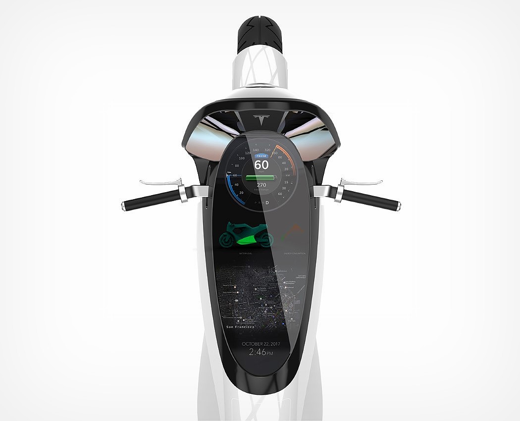 Electric vehicle，Tesla，silver，High-tech，app，