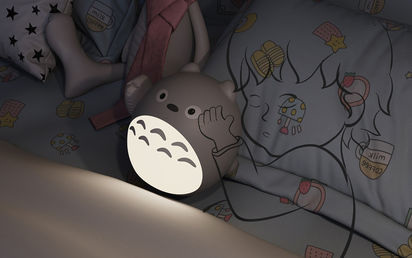 Sleep lamp, atmosphere and interest，