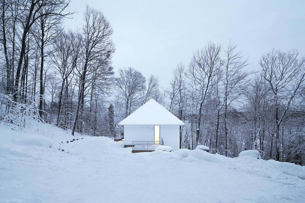 建筑，小屋，极简主义，小，