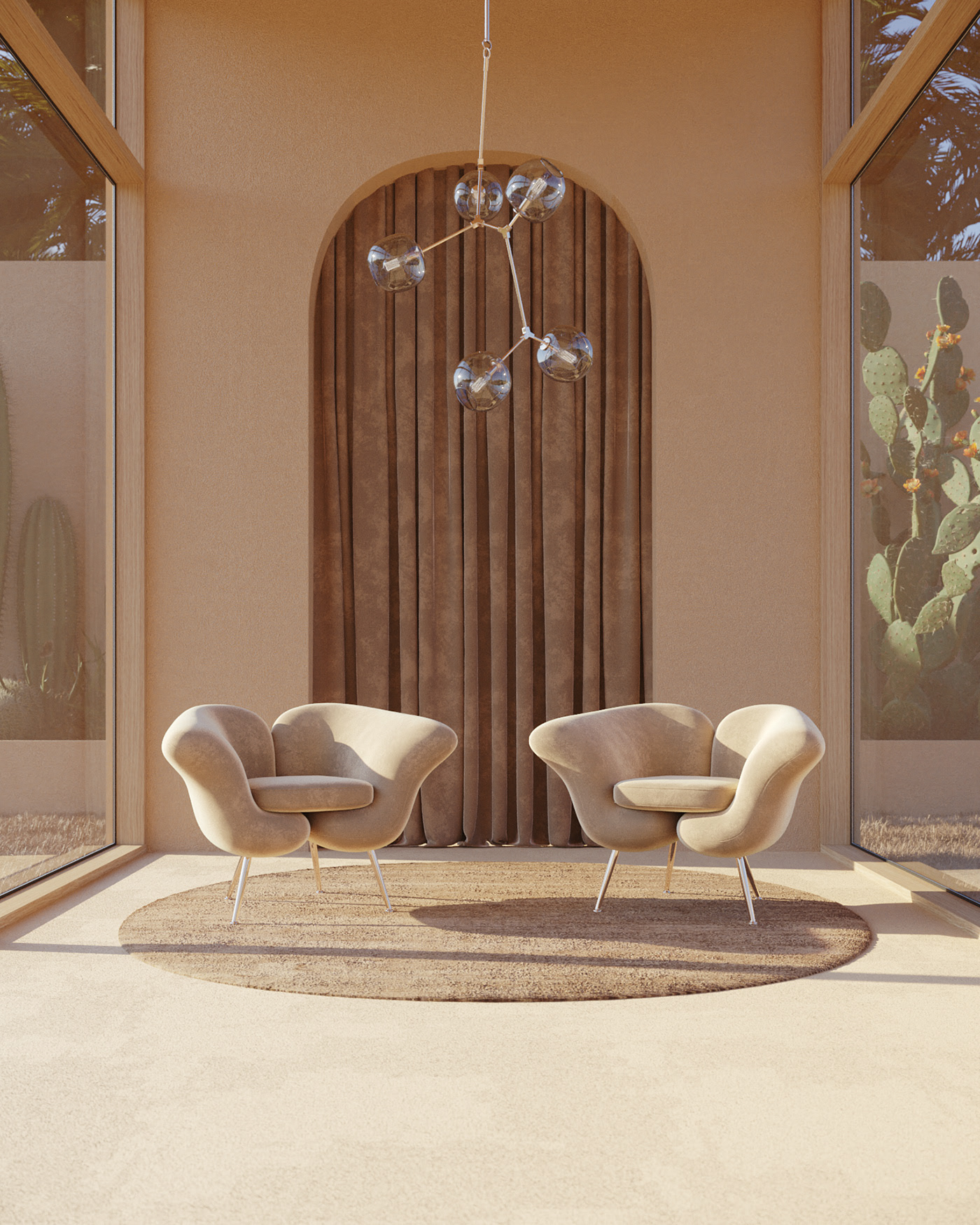 Armchair，furniture，visualization，comfortable，