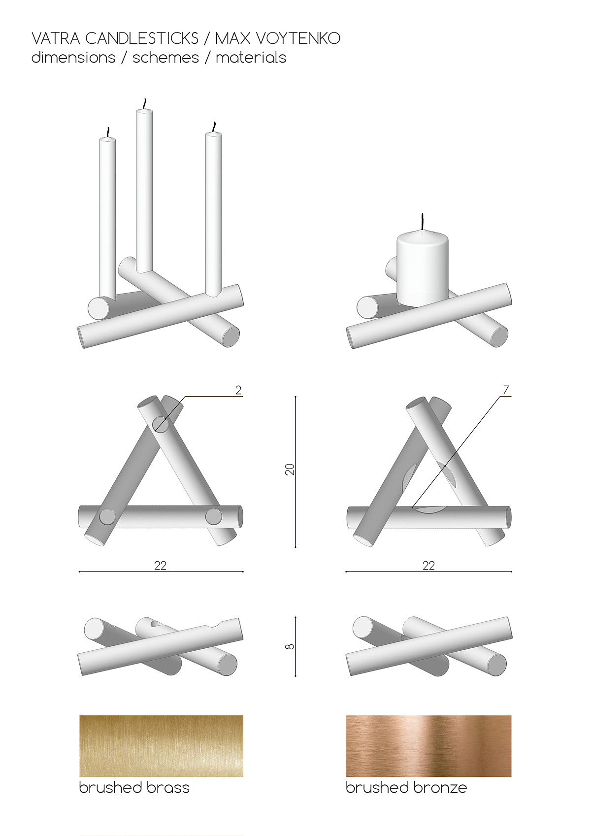 originality，Design，Simplicity，Vatra candlestick，