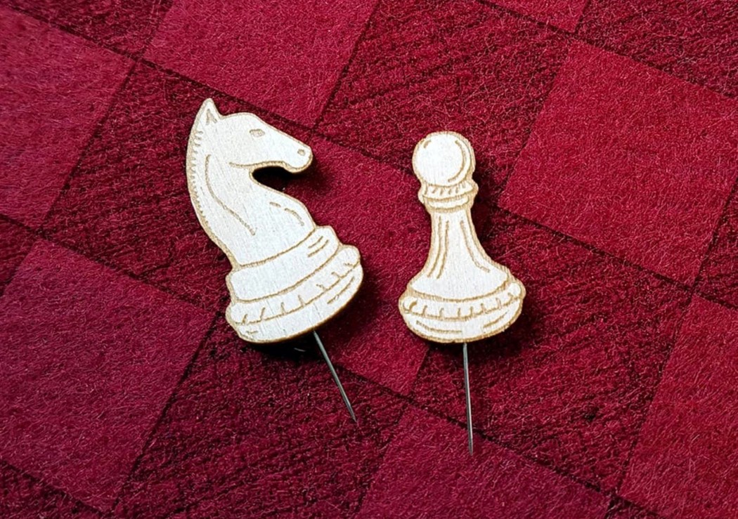 FELT+PIN CHESS，Felt + needle chess，Thick felt fabric，
