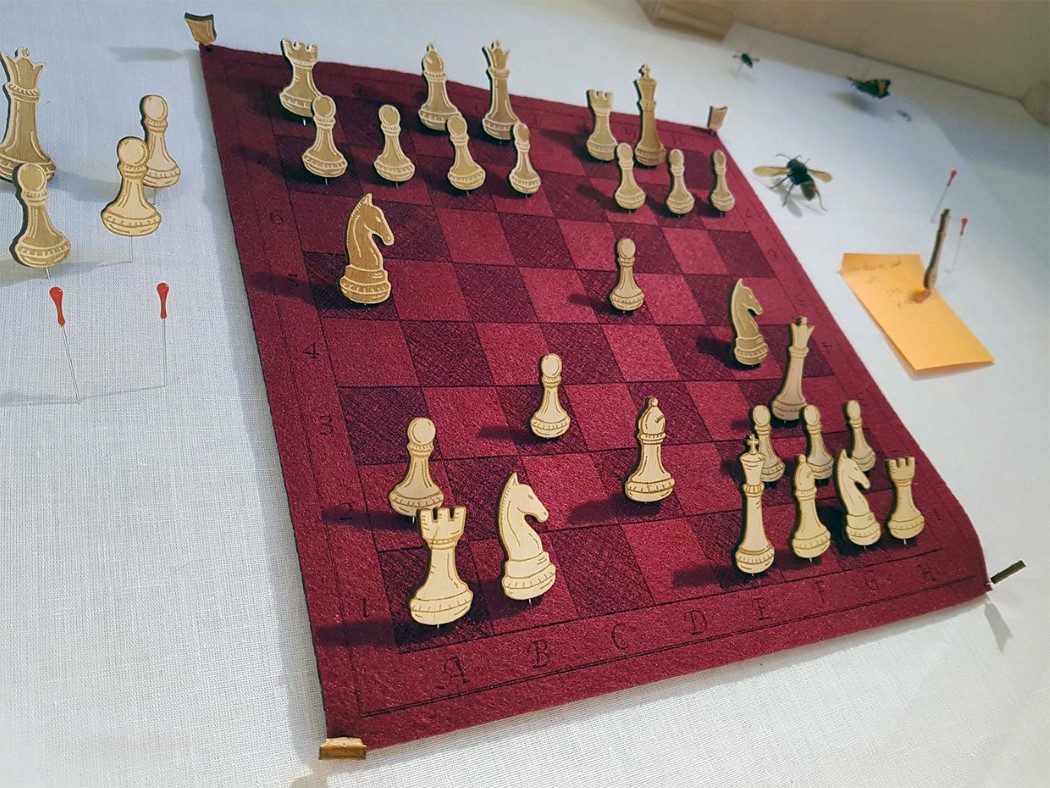 FELT+PIN CHESS，Felt + needle chess，Thick felt fabric，