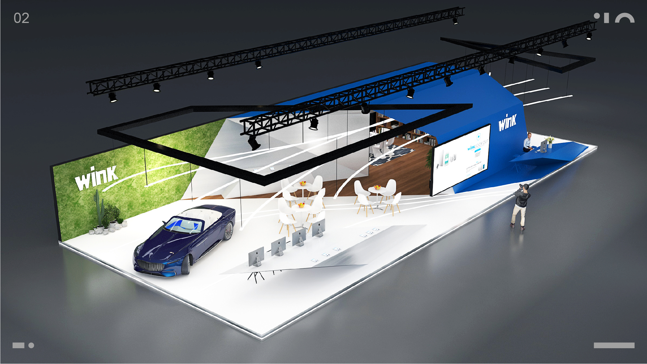 Works collection, plane, products, renderings，