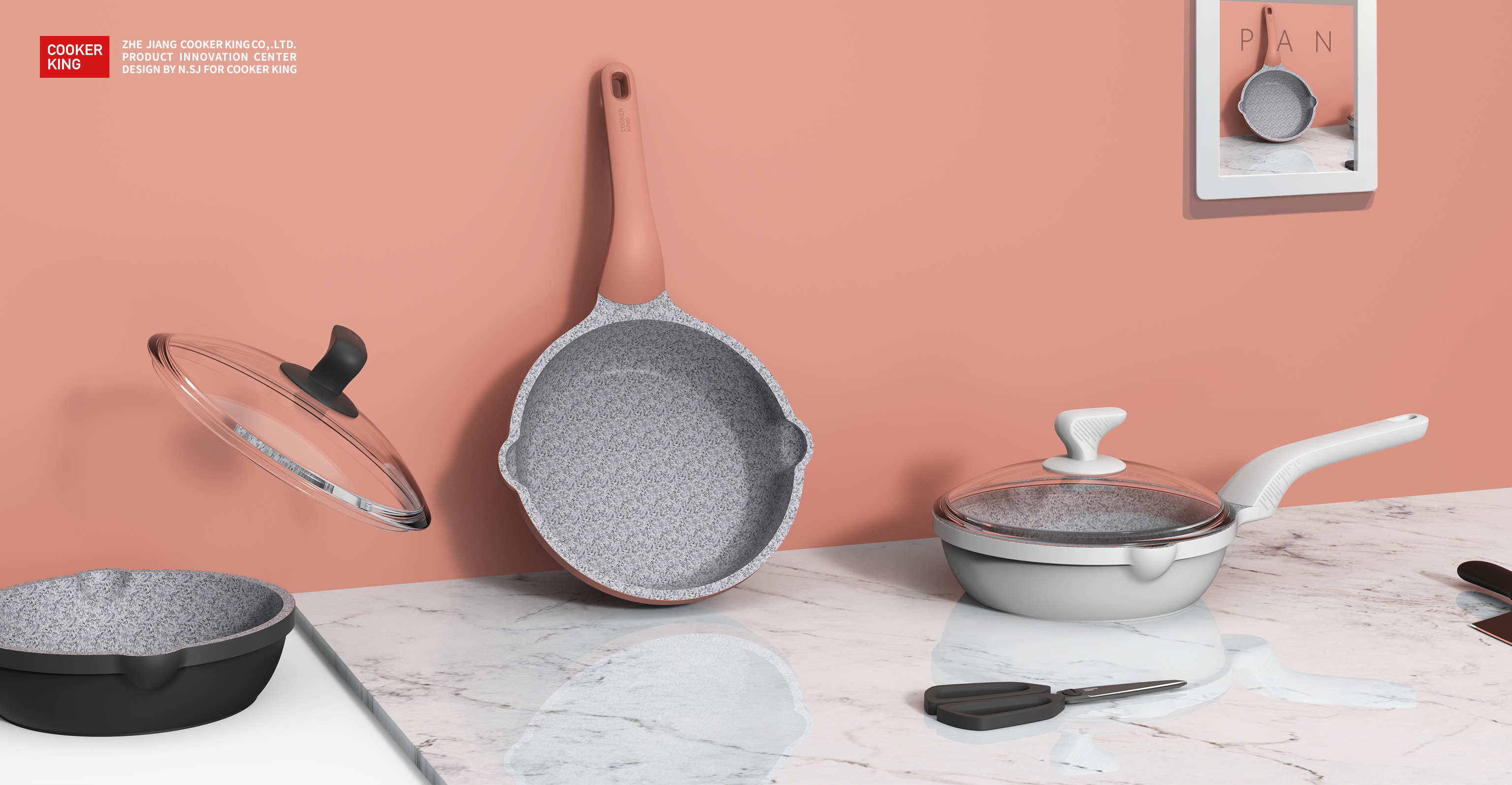 Pot design + man-machine cover，