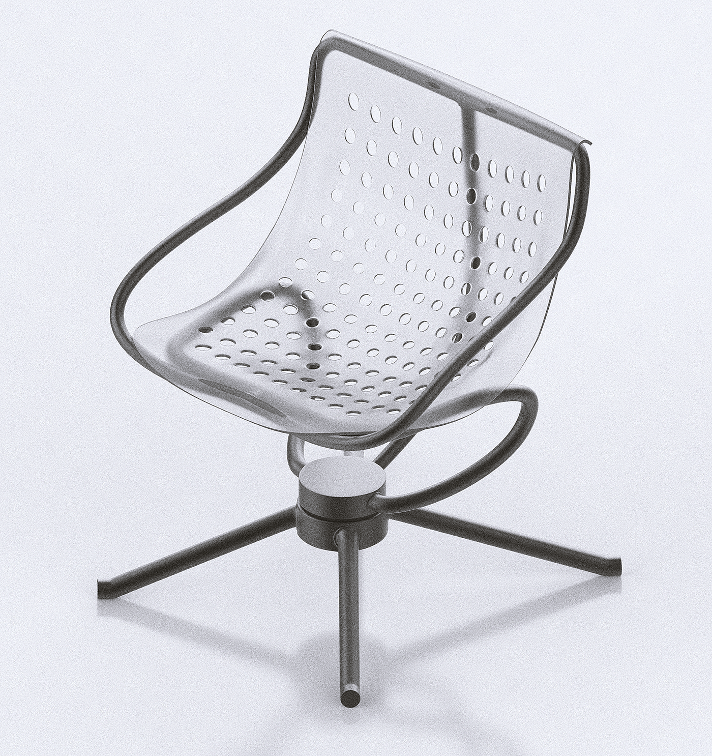 椅子，金属框架，极简主义，塑料，概念，