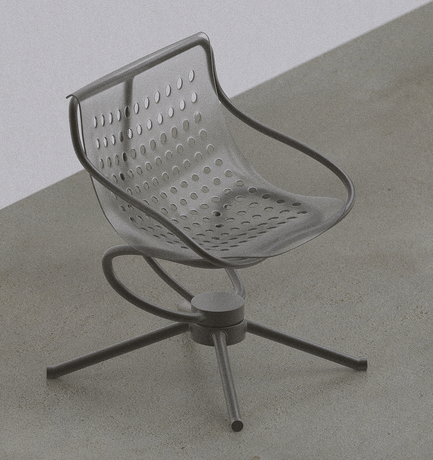 chair，Metal frame，Minimalism，Plastic，concept，