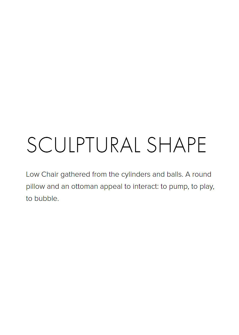 chair，Minimalism，spherical，cylinder，handicraft，