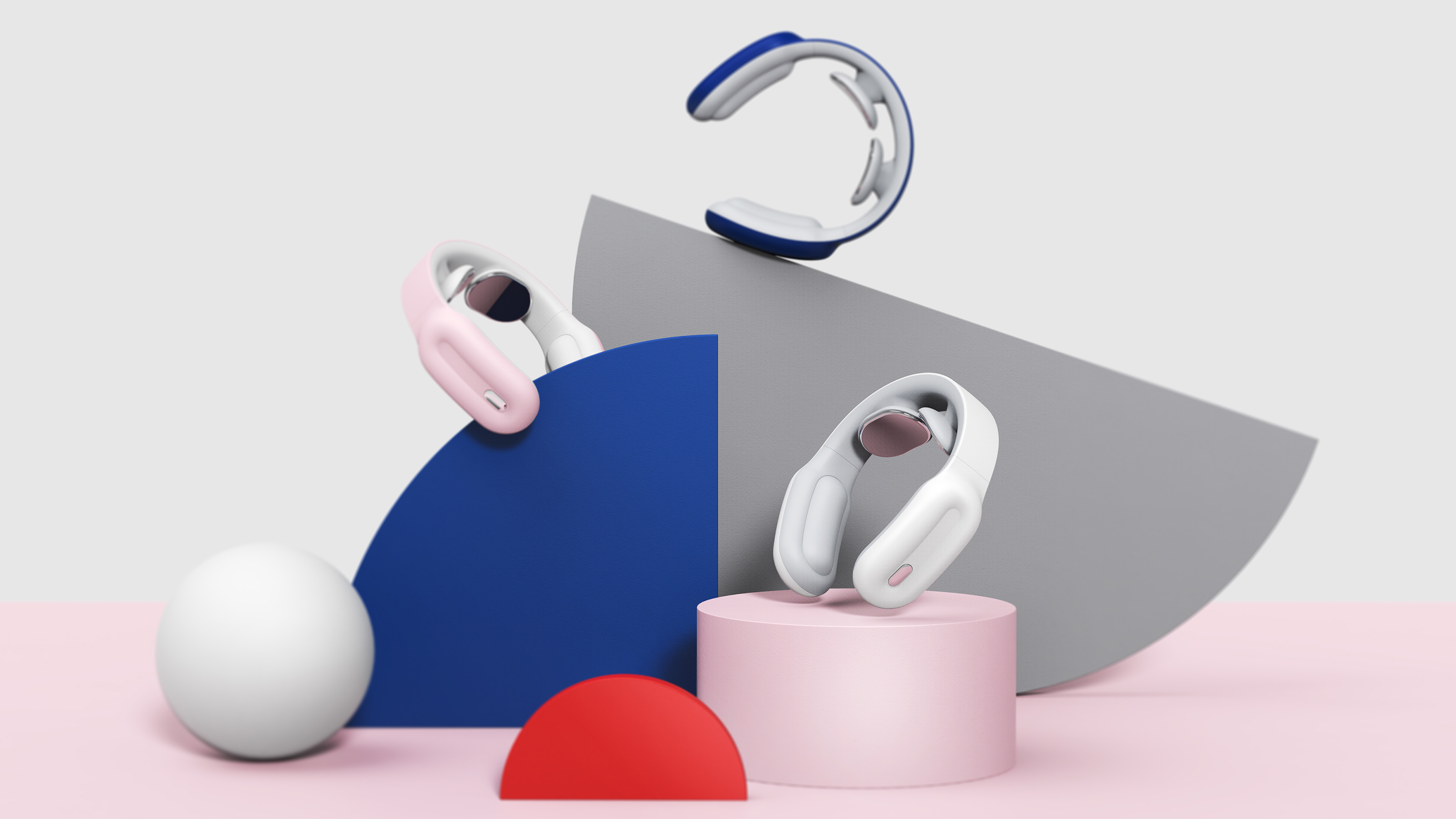 Cervical massage instrument，gasbag，relax，Good simple geometry，