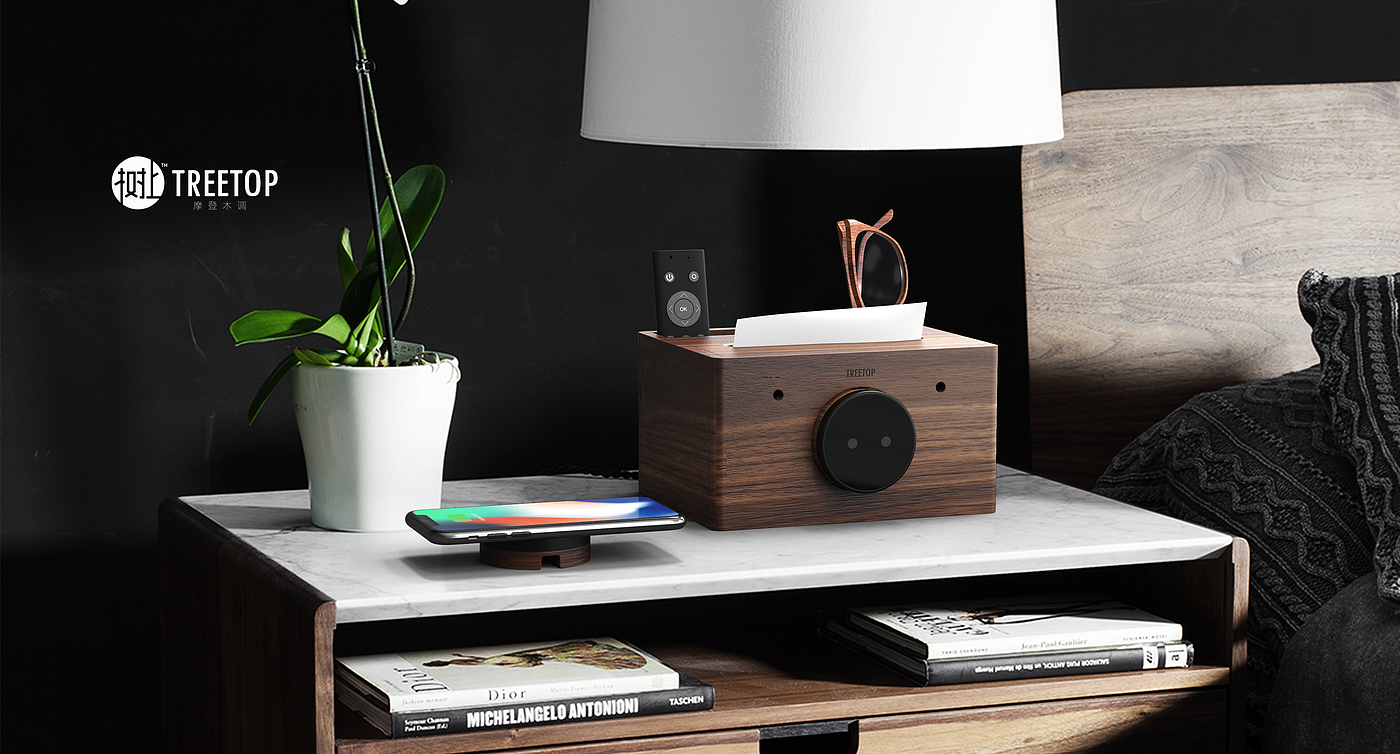 Wooden tissue box，