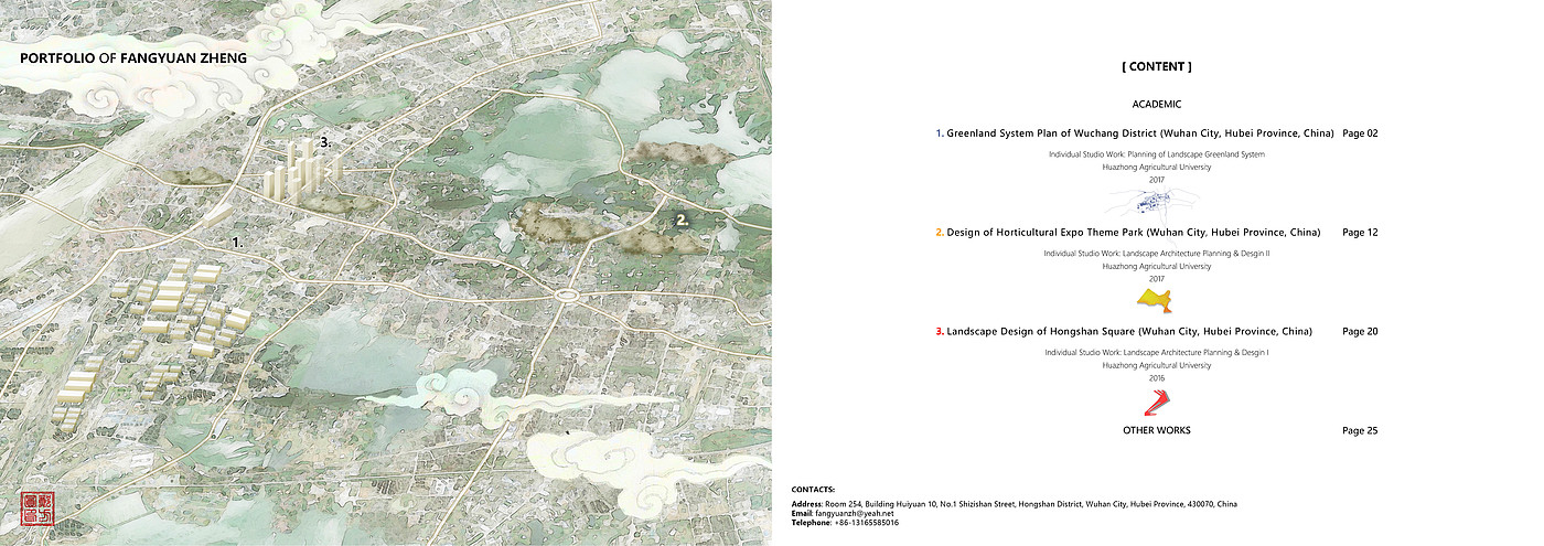 Landscape design，city planning，