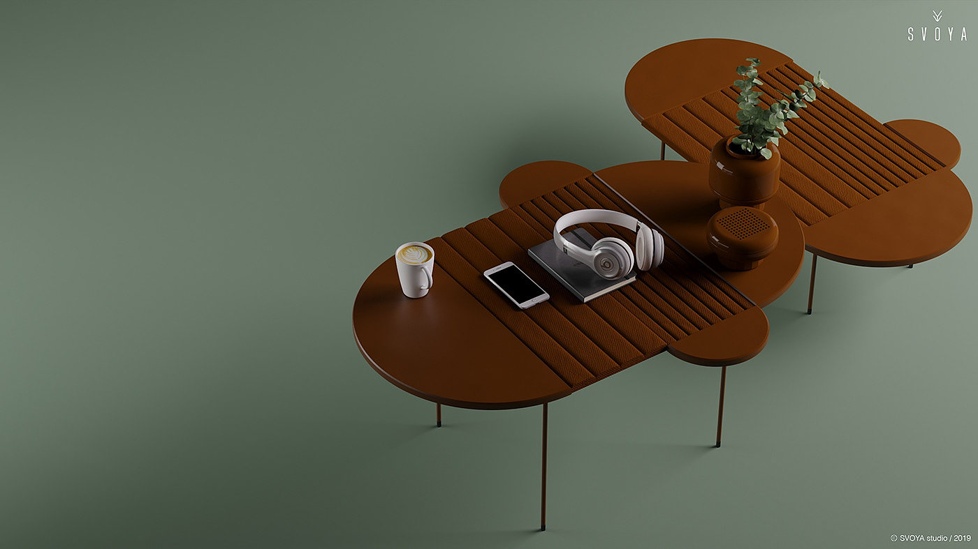 Ripples，coffee tables，涟漪咖啡桌，