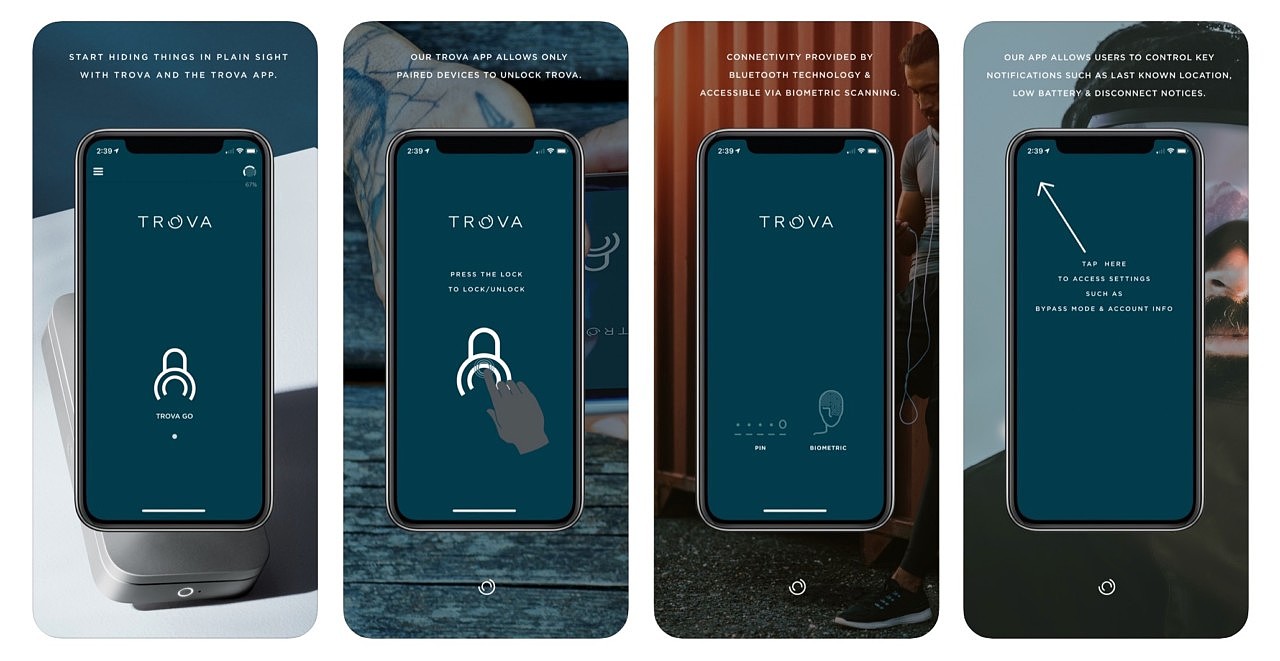 TROVA GO，设备，便携，现代，安全，蓝牙，