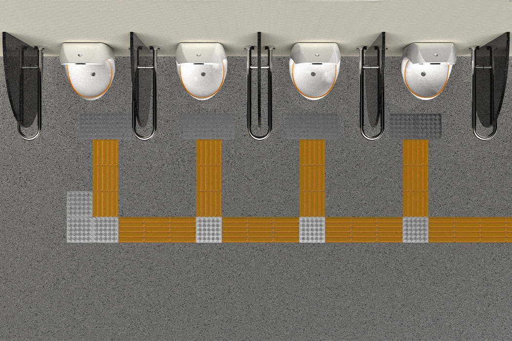 Visual impairment，comfort station，Stop plate，sensor，