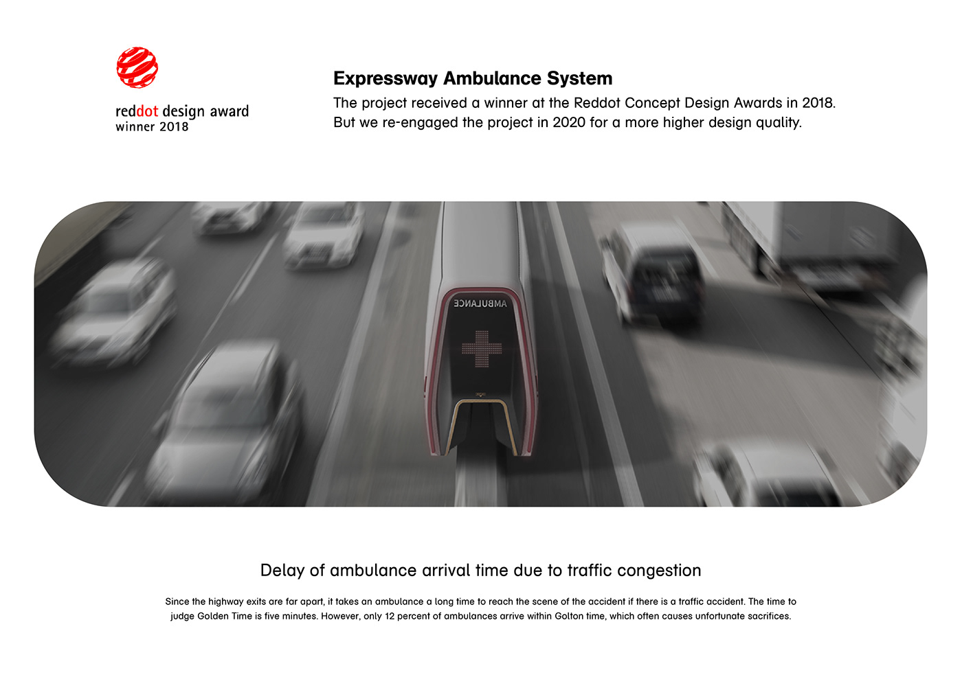 Expressway rescue system，Expressway Ambulance，Red dot award，