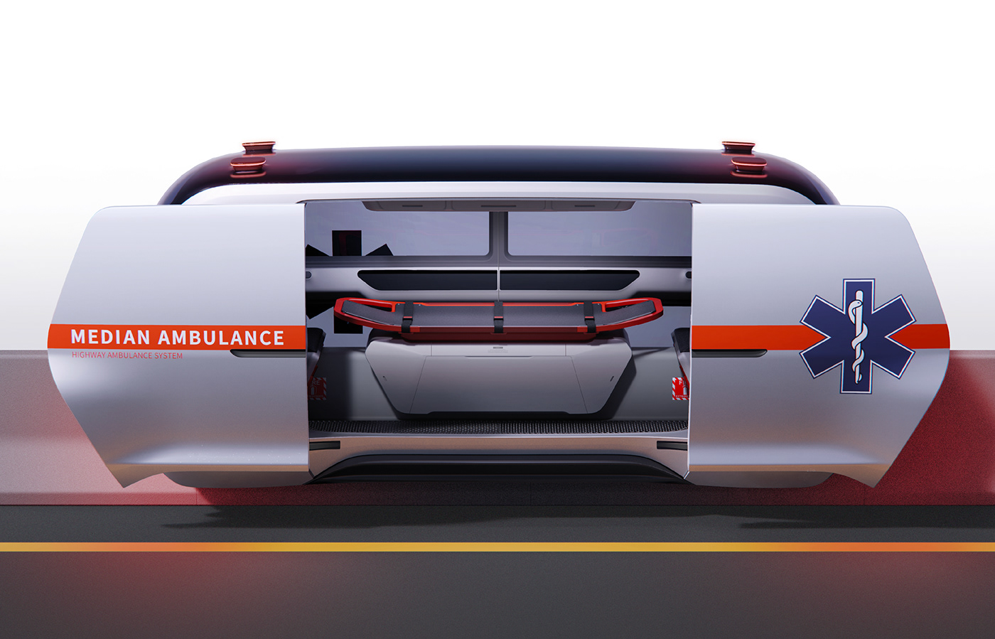 Expressway rescue system，Expressway Ambulance，Red dot award，