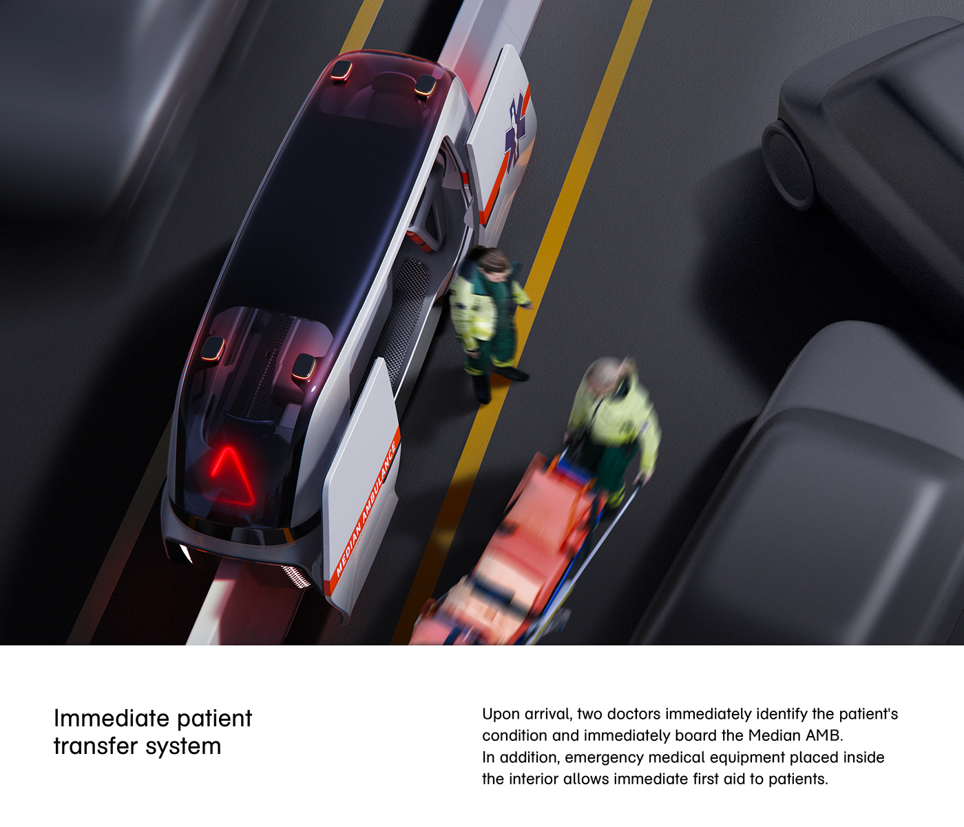 Expressway rescue system，Expressway Ambulance，Red dot award，