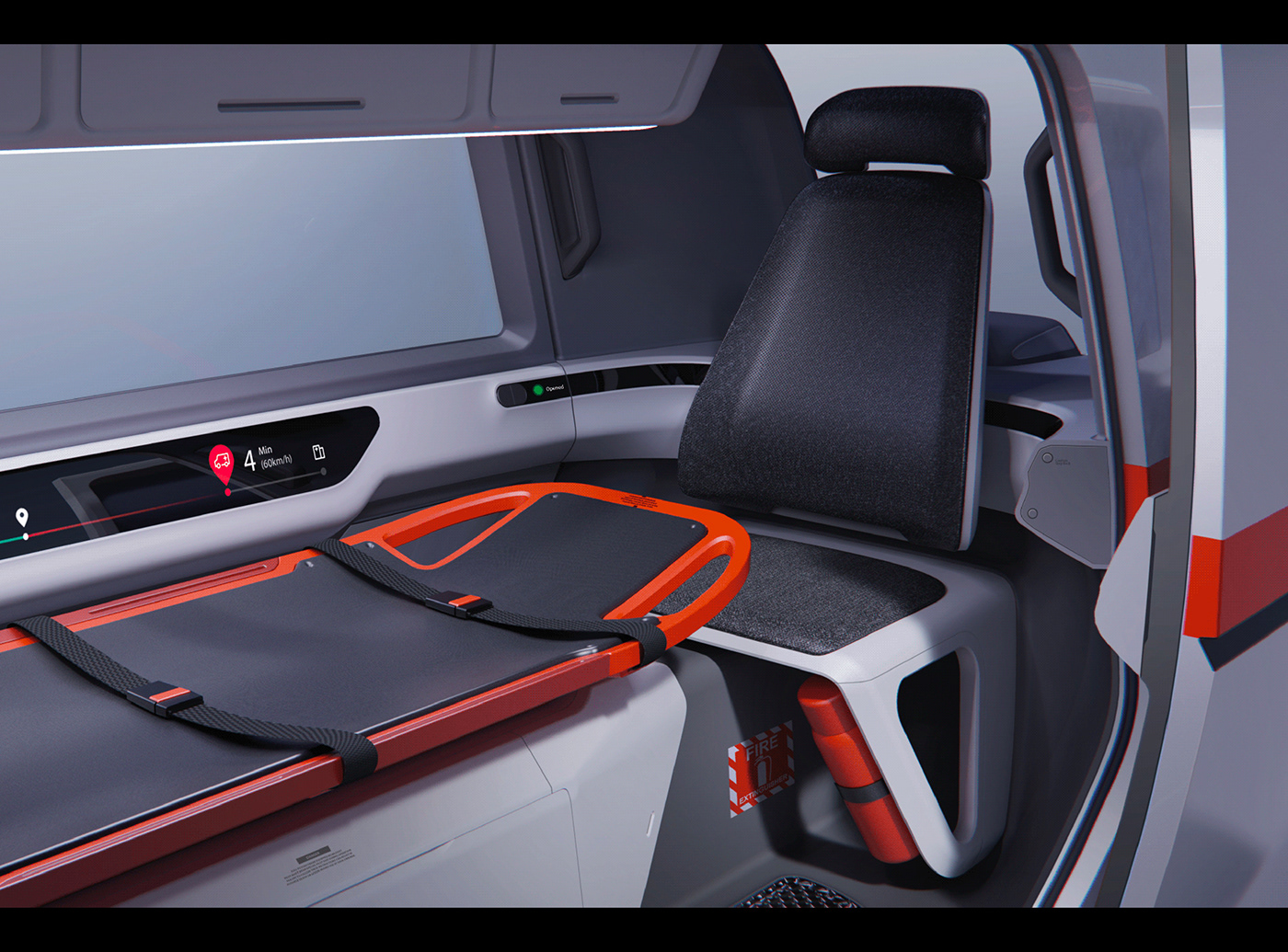 Expressway rescue system，Expressway Ambulance，Red dot award，