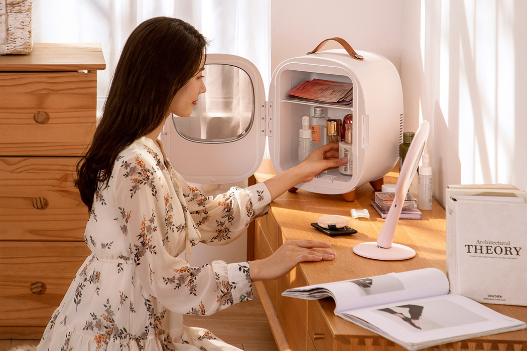 Jiujiu Hu，Portable，Refrigerator，white，