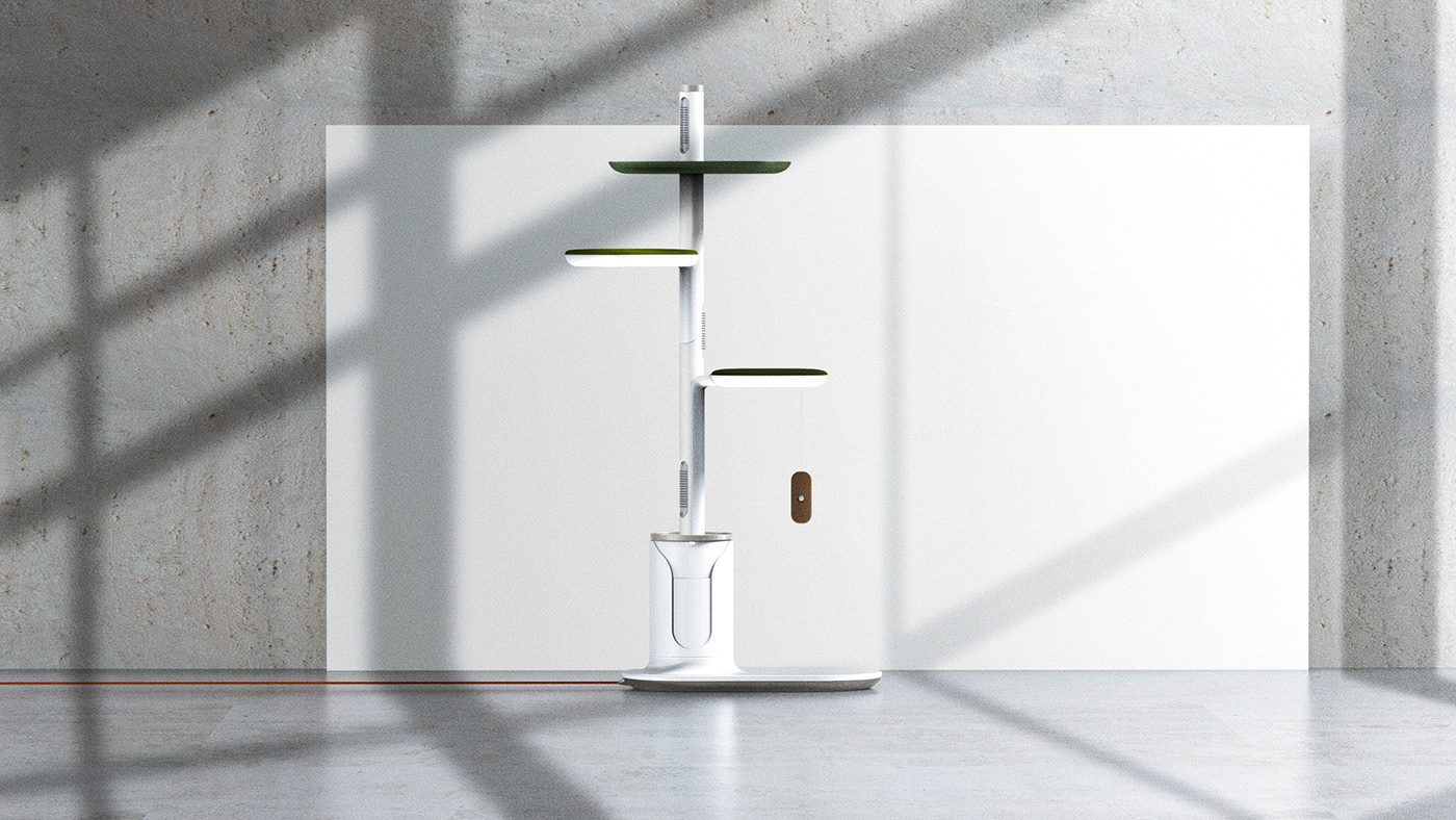 Rub Rub Rub，Hyojeong Lee，Cat tower，white，
