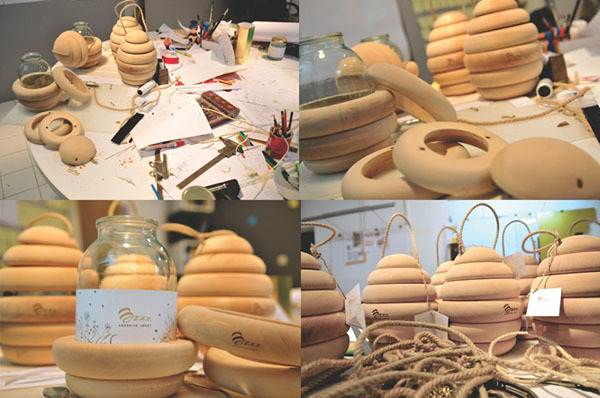 Honey，jar，hive，Design，originality，