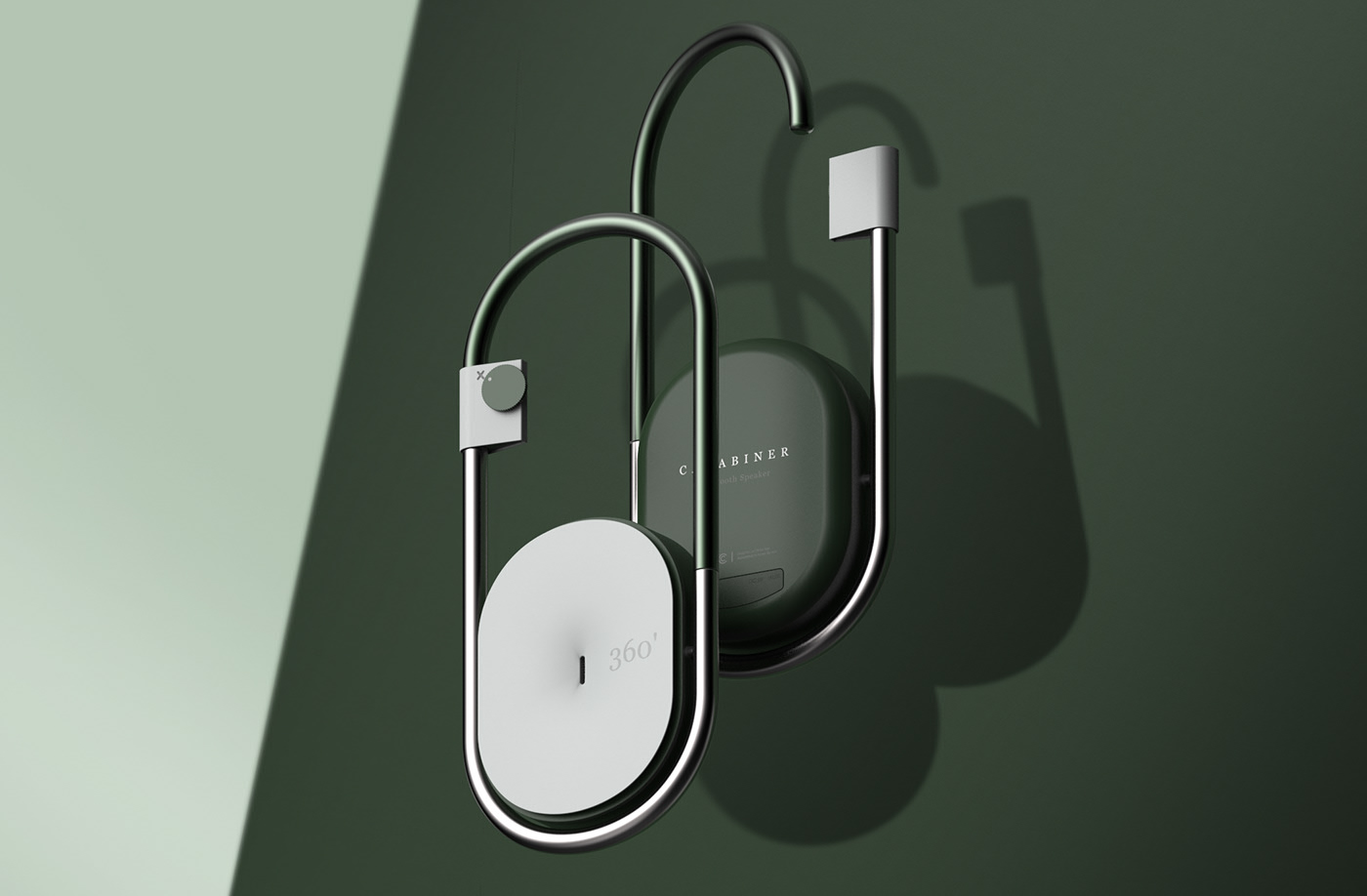 Bluetooth，speaker，concept，Carabiner，Shackle，