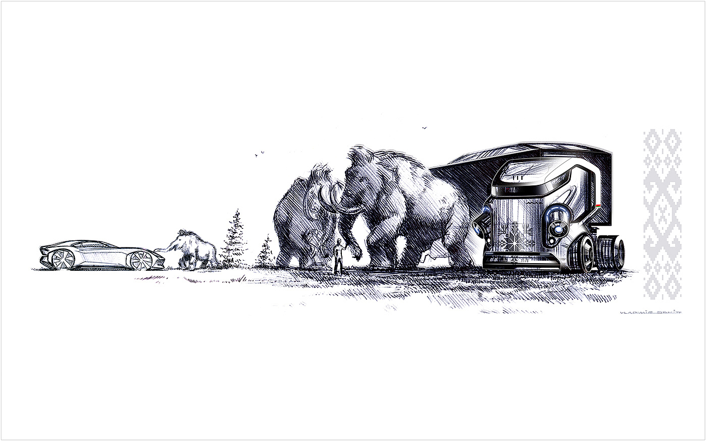 product design，industrial design，automation，vehicle，Hand drawn，