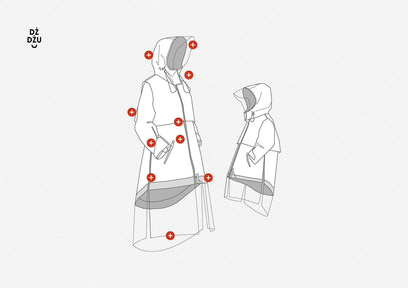 Raincoat，waterproof，practical，fashion，