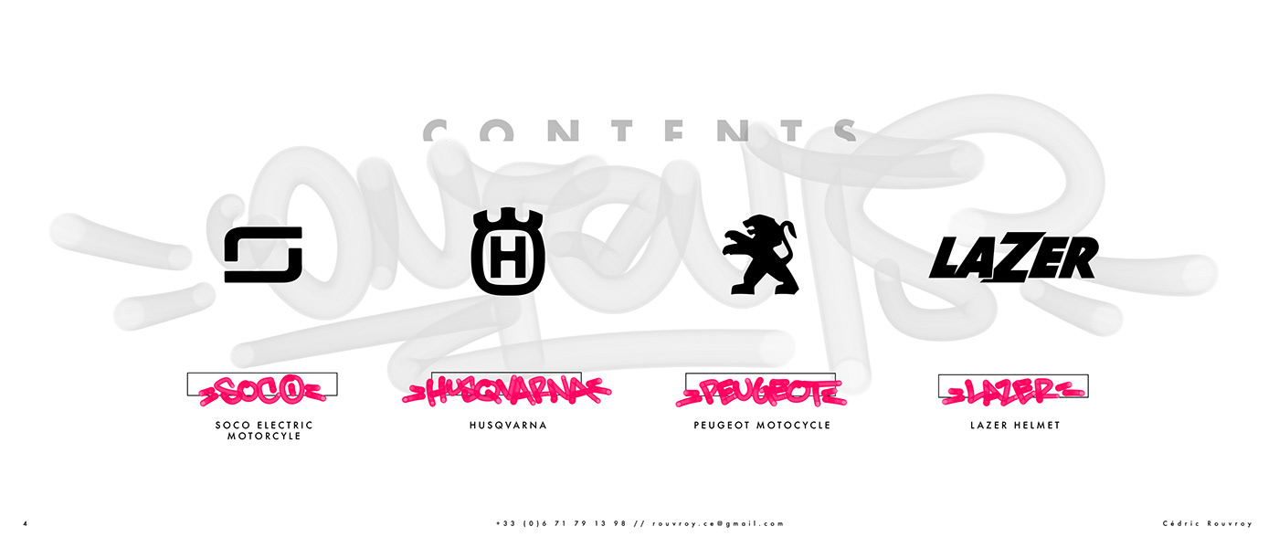 Cedric rufroy，Motorcycle Portfoli，sketch，sample reels，motorcycle，a design chart，