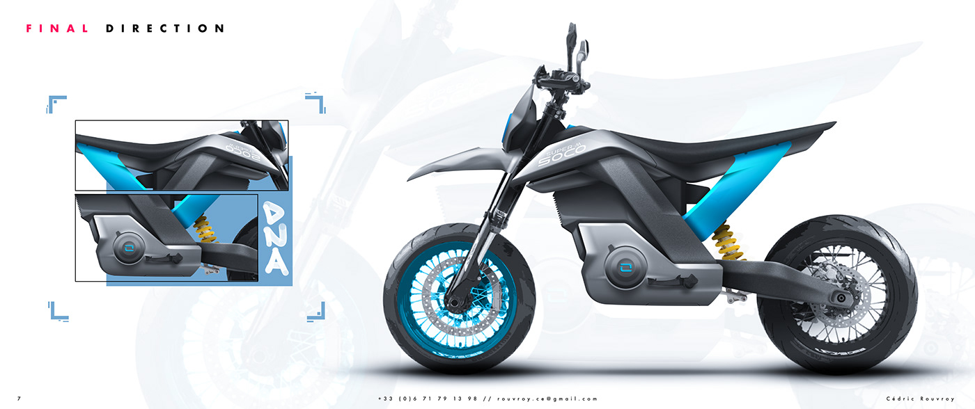 Cedric rufroy，Motorcycle Portfoli，sketch，sample reels，motorcycle，a design chart，