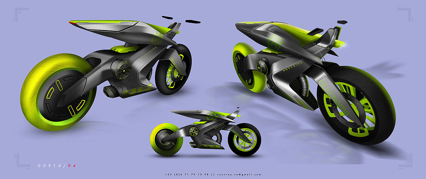 Cedric rufroy，Motorcycle Portfoli，sketch，sample reels，motorcycle，a design chart，