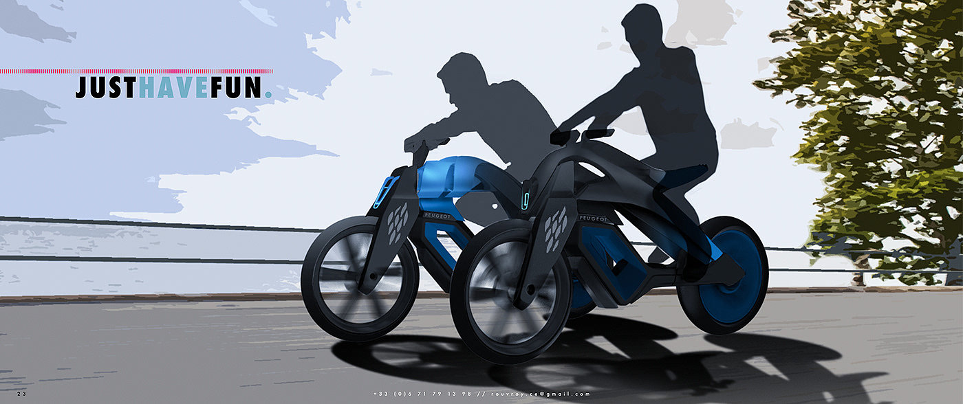 Cédric Rouvroy，Motorcycle Portfoli，草图，作品集，摩托车，设计图，