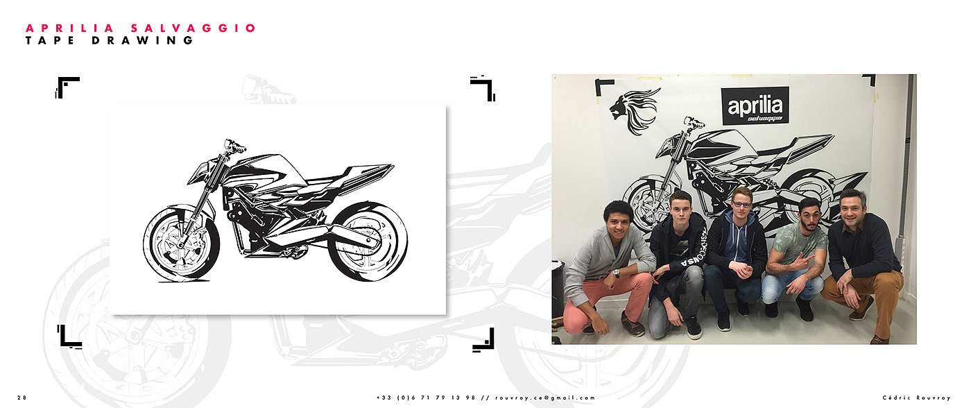 Cédric Rouvroy，Motorcycle Portfoli，草图，作品集，摩托车，设计图，